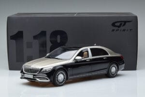 Mercedes Maybach S600 W222 Preto Prata GT Spirit 1:18 GT237 Resina - imagem 6 de 6
