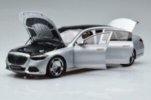 Mercedes Maybach S600 W222 V12 Biturbo Hightech Prateado Almost Real 1:18 820118 Metal - imagem 2 de 12