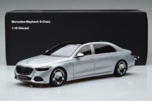 Mercedes Maybach S600 W222 V12 Biturbo Hightech Prateado Almost Real 1:18 820118 Metal - imagem 12 de 12