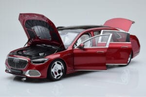 Mercedes Maybach S600 W222 V12 Biturbo Patagonia Vermelho Almost Real 1:18 820119 Metal - imagem 2 de 10