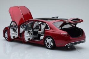 Mercedes Maybach S600 W222 V12 Biturbo Patagonia Vermelho Almost Real 1:18 820119 Metal - imagem 5 de 10