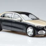 Mercedes Maybach S680 X223 Dourado Preto Metallic Norev 1:18 183917 Metal - image 5 of 7
