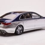 Mercedes Maybach S680 W223 Nautical Azul Cirrus Prateado Almost Real 1:18 - image 3 of 8