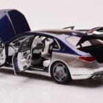 Mercedes Maybach S680 W223 Nautical Azul Cirrus Prateado Almost Real 1:18 - image 5 of 8
