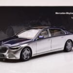 Mercedes Maybach S680 W223 Nautical Azul Cirrus Prateado Almost Real 1:18 - image 8 of 8