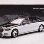 Mercedes Maybach S680 W223 Obsidian Preto Diamond Branco Almost Real 1:18 - image 7 of 7