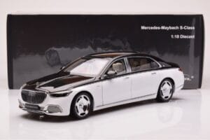 Mercedes Maybach S680 W223 Obsidian Preto Diamond Branco Almost Real 1:18 820121 Metal - imagem 7 de 7
