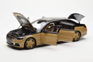 Mercedes Maybach S680 W223 Obsidian Preto Sand Almost Real 1:18 820124 Metal - imagem 2 de 7