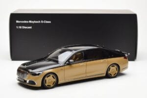 Mercedes Maybach S680 W223 Obsidian Preto Sand Almost Real 1:18 820124 Metal - imagem 7 de 7