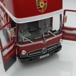 Mercedes O317 Porsche Transporter Vermelho CMR 1:18 - image 6 of 12