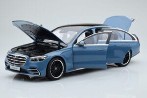 Mercedes S-Class W223 Vintage Azul Norev 1:18 B66960828 Metal - imagem 2 de 7