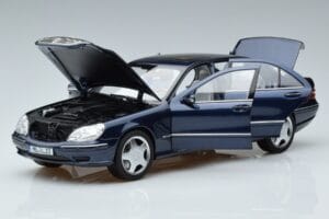 Mercedes S55 AMG W220 Azul Norev 1:18 183817 Metal - imagem 2 de 7