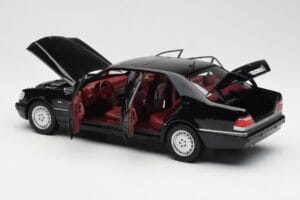Mercedes S600 W140 Preto Norev 1:18 183722 Metal - imagem 5 de 8