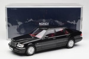 Mercedes S600 W140 Preto Norev 1:18 183722 Metal - imagem 8 de 8