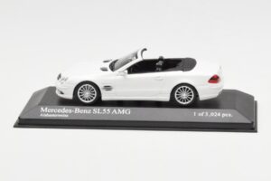 Mercedes SL 55 AMG R230 Branco Minichamps 1:43 400036170