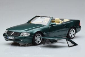 Mercedes SL500 R129 Verde Metálico Norev 1:18 183753 Metal - imagem 3 de 8