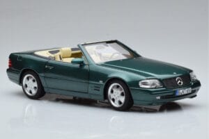 Mercedes SL500 R129 Verde Metálico Norev 1:18 183753 Metal - imagem 6 de 8