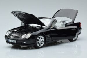 Mercedes SL500 R230 Preto Norev 1:18 183840 Metal - imagem 2 de 8
