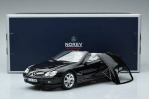 Mercedes SL500 R230 Preto Norev 1:18 183840 Metal - imagem 8 de 8