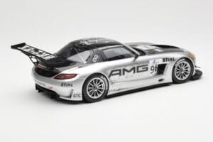 Mercedes SLS AMG GT3 #96 M. Hakkinen AMG Customer Sports 6 Hours of Zhuhai ILMC 2011 Minichamps 1:18 B66960197 Metal - imagem 2 de 6