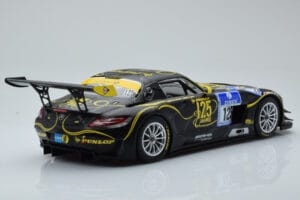 Mercedes SLS AMG GT3 Rowe Racing #125 Zehe / Bullitt / Renger / Hartung ADAC 24 Hours of Nurburgring 2013 Minichamps 1:18 151 - imagem 2 de 6