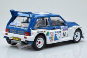 MG Metro 6R4 #14 D. Llewellin / P. Short RAC Rally 1986 IXO 1:18 18RMC068C Metal - imagem 2 de 6