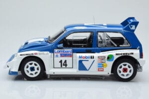 MG Metro 6R4 #14 D. Llewellin / P. Short RAC Rally 1986 IXO 1:18 18RMC068C Metal - imagem 3 de 6