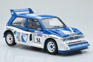MG Metro 6R4 #14 D. Llewellin / P. Short RAC Rally 1986 IXO 1:18 18RMC068C Metal - imagem 4 de 6