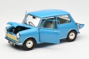 Morris Mini Minor Azul Kyosho 1:18 08964BL Metal - imagem 2 de 8