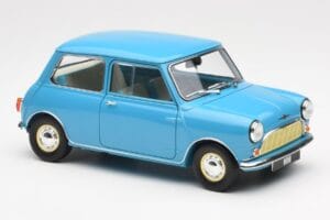 Morris Mini Minor Azul Kyosho 1:18 08964BL Metal - imagem 6 de 8