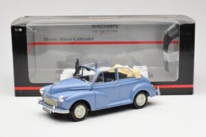 Morris Minor Cabriolet Azul Minichamps 1:18 150137030 Metal - imagem 8 de 8
