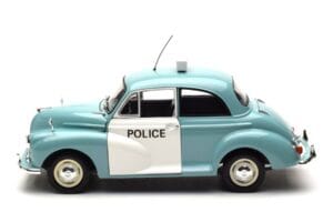 Morris Minor Polícia Azul & Branco Minichamps 1:18 150137090 Metal - imagem 4 de 8