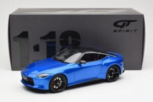 Nissan Fairlady Z Z35 Bayside Azul GT Spirit 1:18 GT387 Resina - imagem 6 de 6
