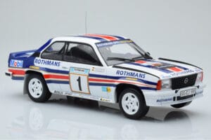 Opel Ascona 400 Rothmans #1 W. Rohrl / C. Geistdorfer Rally Acropolis 1982 IXO 1:18 18RMC097A Metal - imagem 4 de 6