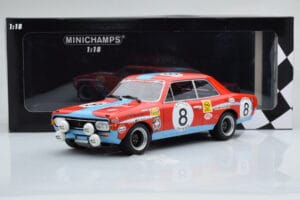 Opel Commodore A Steinmetz #8 Tuerlinx / T. Pilette 24 Hours of Spa 1972 Minichamps 1:18 155724608 Metal - imagem 6 de 6