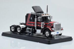 Peterbilt 359 Preto Vermelho IXO 1:43 TR158 Metal - imagem 3 de 4