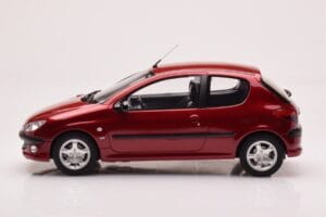 Peugeot 206 S16 Vermelho Otto 1:18 OT1039 Resina - imagem 3 de 6