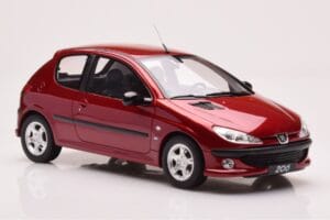 Peugeot 206 S16 Vermelho Otto 1:18 OT1039 Resina - imagem 4 de 6