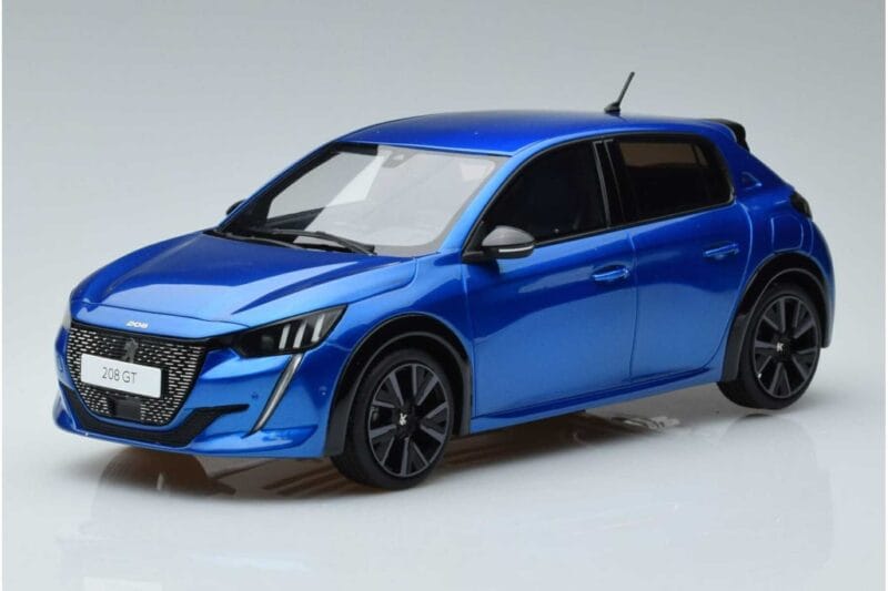 Peugeot 208 GT Line Azul Otto 1:18 OT392 Resina
