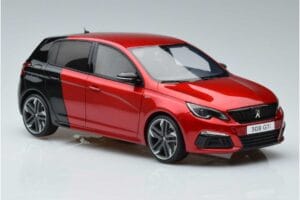 Peugeot 308 T9 GTI Vermelho Otto 1:18 OT368 Resina - imagem 4 de 6