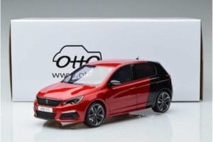Peugeot 308 T9 GTI Vermelho Otto 1:18 OT368 Resina - imagem 6 de 6