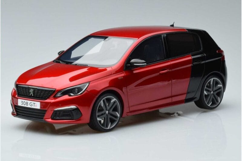 Peugeot 308 T9 GTI Vermelho Otto 1:18 OT368 Resina
