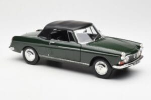 Peugeot 404 Cabriolet Antique Green Edição Limitada Norev 1:18 184829 Metal - imagem 6 de 8