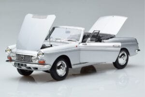 Peugeot 404 Cabriolet Prata Norev 1:18 184835 Metal - imagem 2 de 8