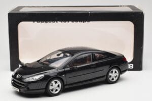 Peugeot 407 Coupé Preto Norev 1:18 184752 Metal - imagem 8 de 8