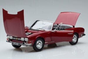 Peugeot 504 Cabriolet Vermelho Norev 1:18 184818 Metal - imagem 2 de 8