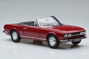 Peugeot 504 Cabriolet Vermelho Norev 1:18 184818 Metal - imagem 6 de 8