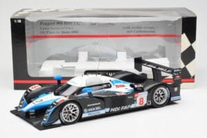 Peugeot 908 HDI FAP LMP1 #8 M. Lamy / S. Sarrazin / A. Wurz 5th Place 24 Hours of Le Mans 2008 Minichamps 1:18 150081208 Meta - imagem 6 de 6