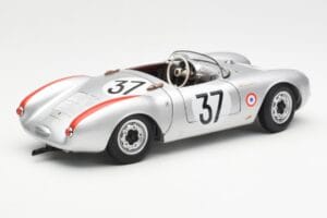 Porsche 550 RS Spyder #37 H. Polensky / R. von Frankenberg 24 Hours of Le Mans 1955 Schuco 1:18 450033400 Metal - imagem 3 de 8