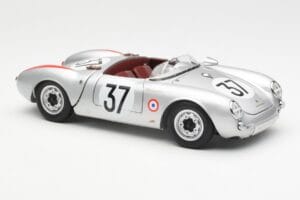 Porsche 550 RS Spyder #37 H. Polensky / R. von Frankenberg 24 Hours of Le Mans 1955 Schuco 1:18 450033400 Metal - imagem 6 de 8